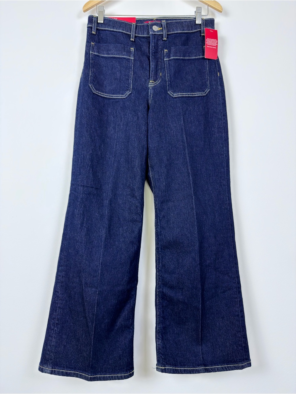 NWT SPANXshape Authentic 360 Patch Pocket Easy Flare Jeans Marina M